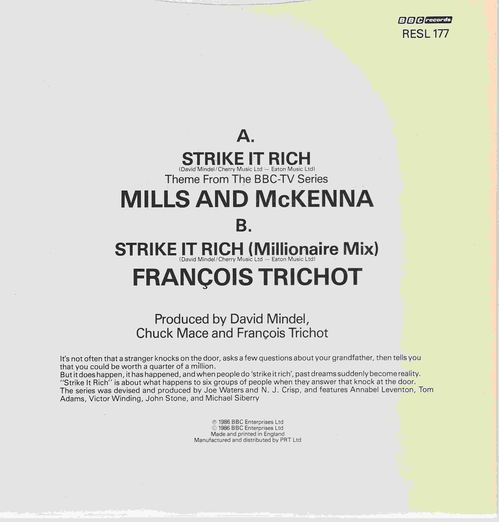 Back cover of RESL 177